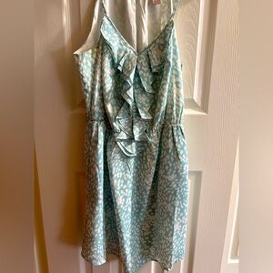 Forever 21 Ruffle Front Halter Mini Dress